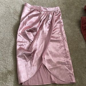 SHEIN midi pink skirt